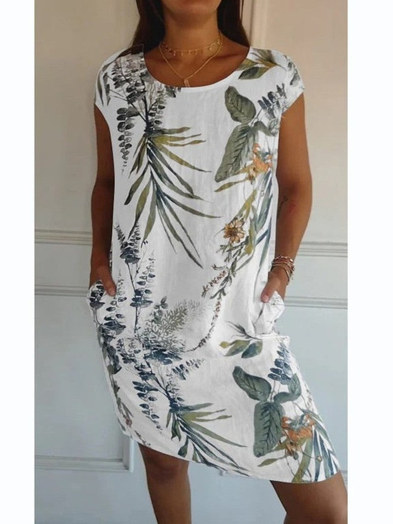 Botanical Print Dress