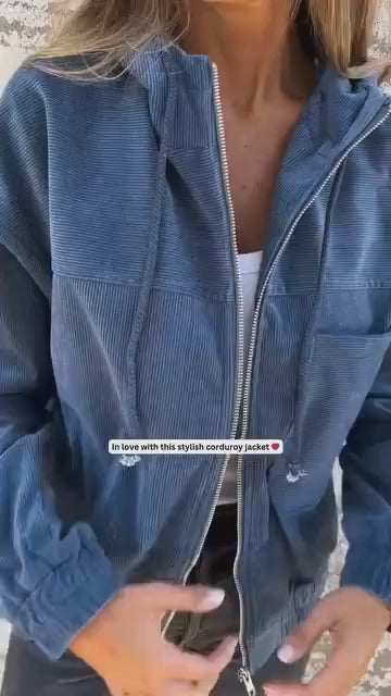 Naomi Corduroy Zip-Up Jacket