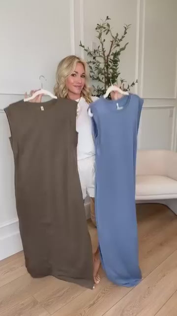 Split Hem Casual Dress