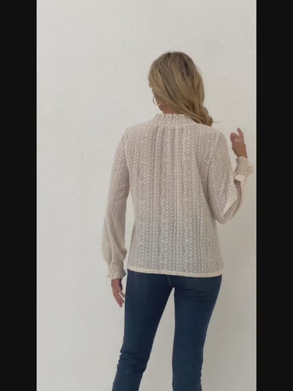 Elegant Smocked Blouse
