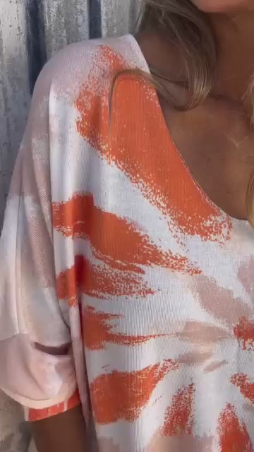 Relaxed V-Neck Casual Top